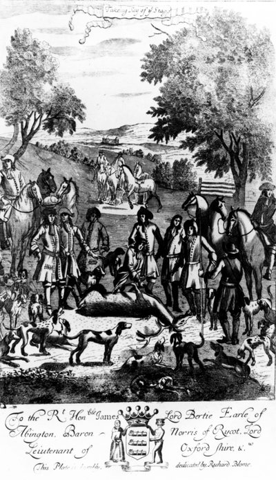 مع الأخذ في الاعتبار يا Stagg ، من &39;The Gentleman&39;s Recreation&39; الذي نشره ريتشارد بلوم ، 1686 بواسطة مدرسة اللغة الإنجليزية